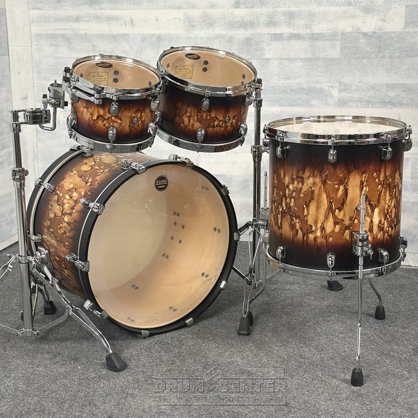 Tama Starclassic Maple 4pc Drum Set Molten Satin Brown Burst - Drum Center Of Portsmouth