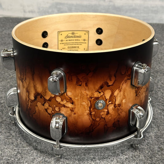 Tama Starclassic Maple 4pc Drum Set Molten Satin Brown Burst - Drum Center Of Portsmouth