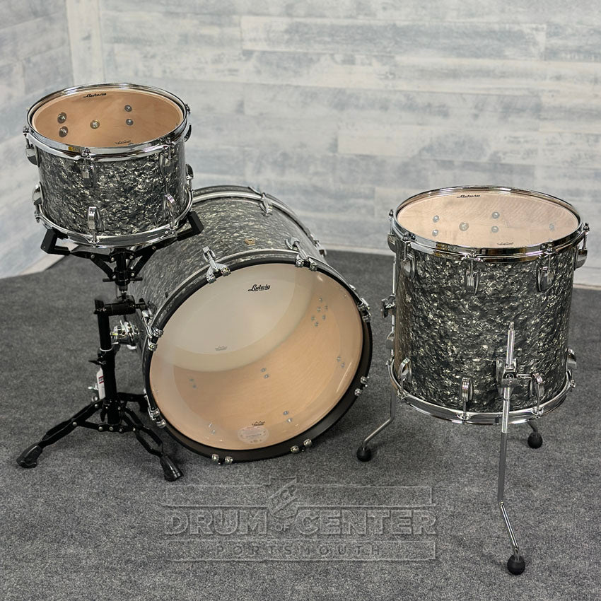 Ludwig Classic Maple 3pc Downbeat Drum Set Limited Edition Black Pearl - Drum Center Of Portsmouth