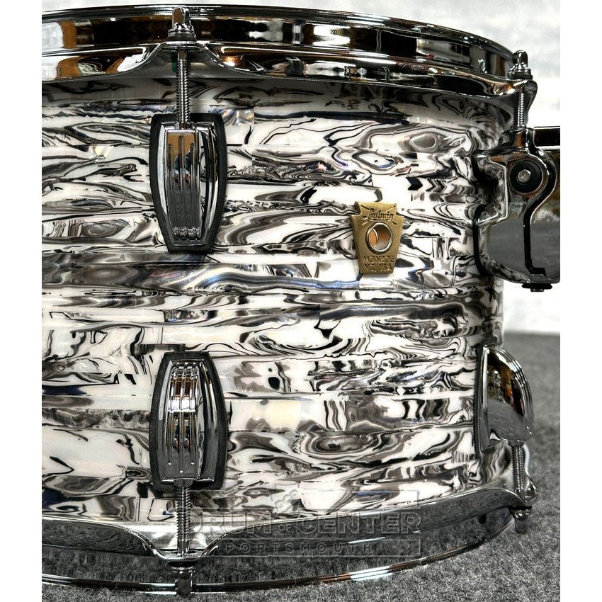 Ludwig Classic Maple 3pc Downbeat Drum Set White Abalone - Drum Center Of Portsmouth