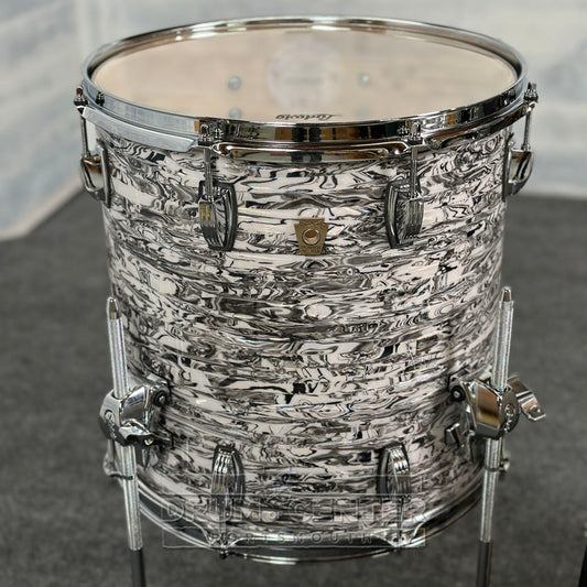 Ludwig Classic Maple 3pc Downbeat Drum Set White Abalone - Drum Center Of Portsmouth