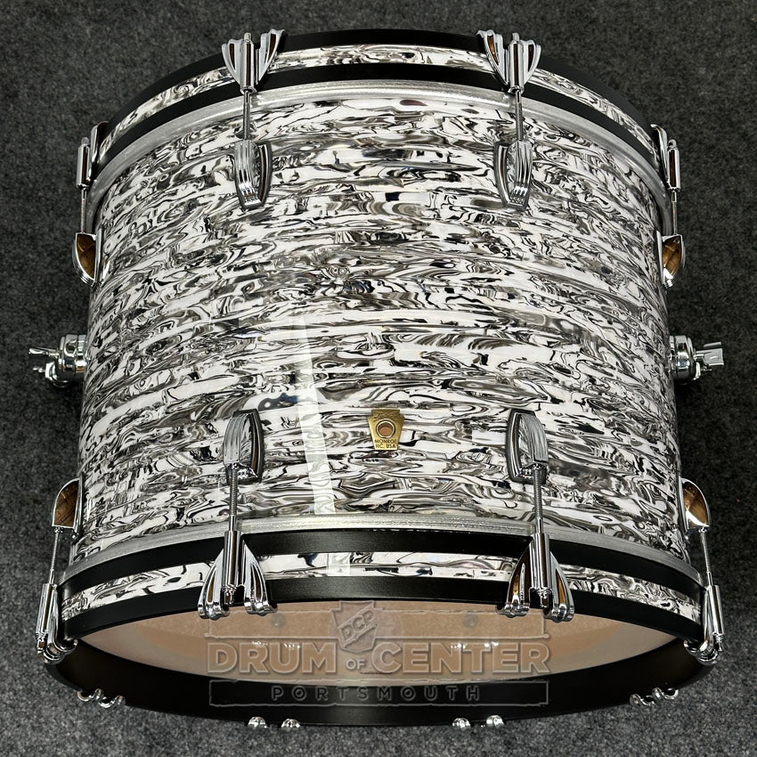 Ludwig Classic Maple 3pc Downbeat Drum Set White Abalone - Drum Center Of Portsmouth