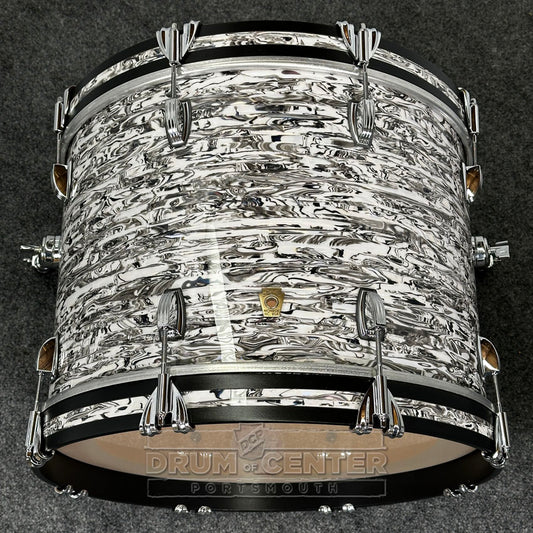 Ludwig Classic Maple 3pc Downbeat Drum Set White Abalone - Drum Center Of Portsmouth