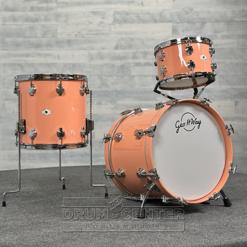 George Way Aristocrat Studio Drum Set 18/12/14 6 Point Pink - Drum Center Of Portsmouth