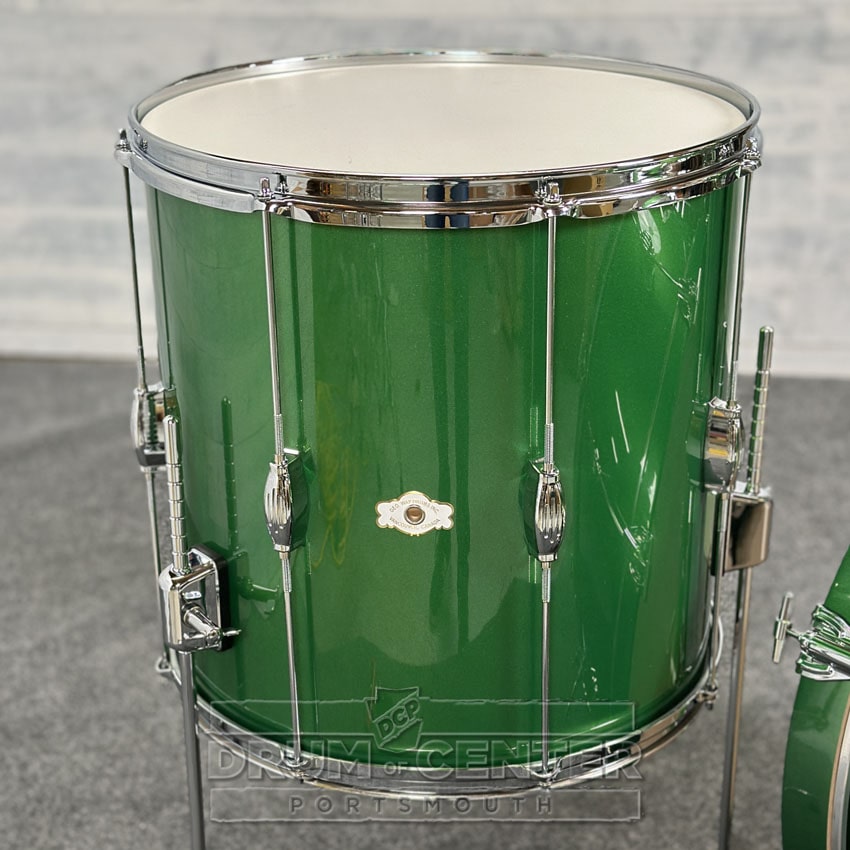 George Way Tuxedo Studio 3pc Drum Set 22/13/16 Elbaite Metallic Green - Drum Center Of Portsmouth