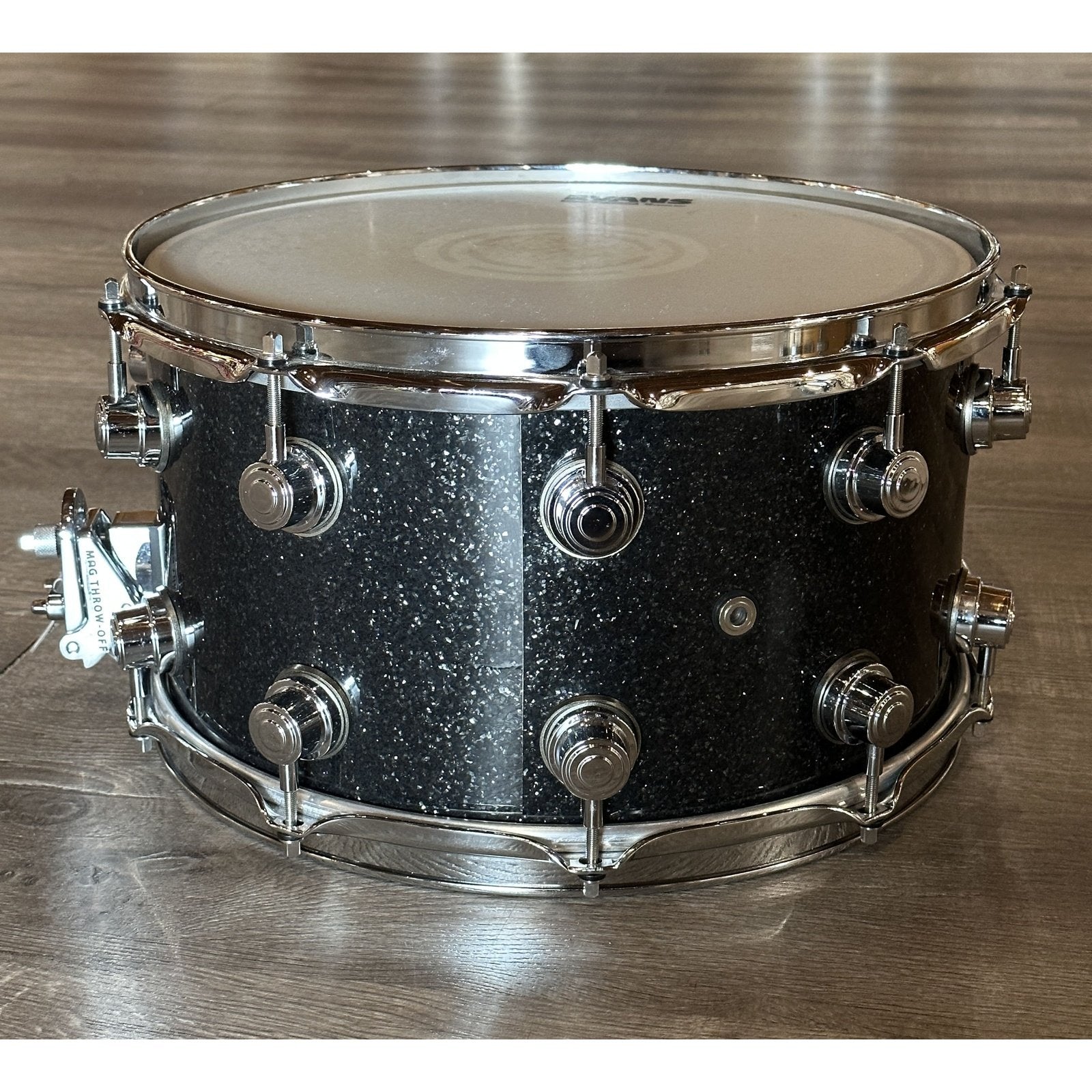 Used DW Performance Snare Drum 14x8 Pewter Sparkle