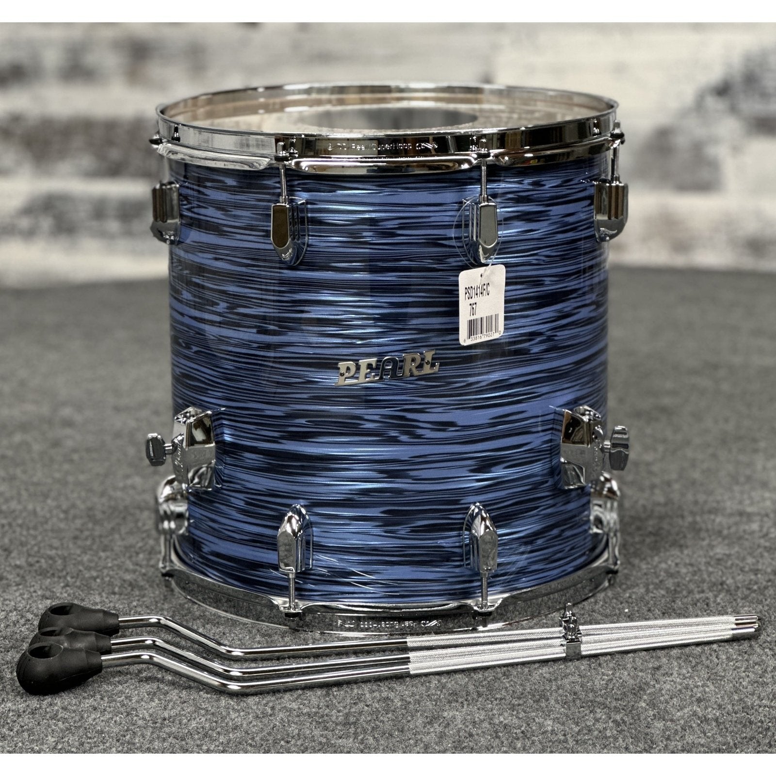 Used Pearl President Series Deluxe Floor Tom 14x14 Ocean Ripple