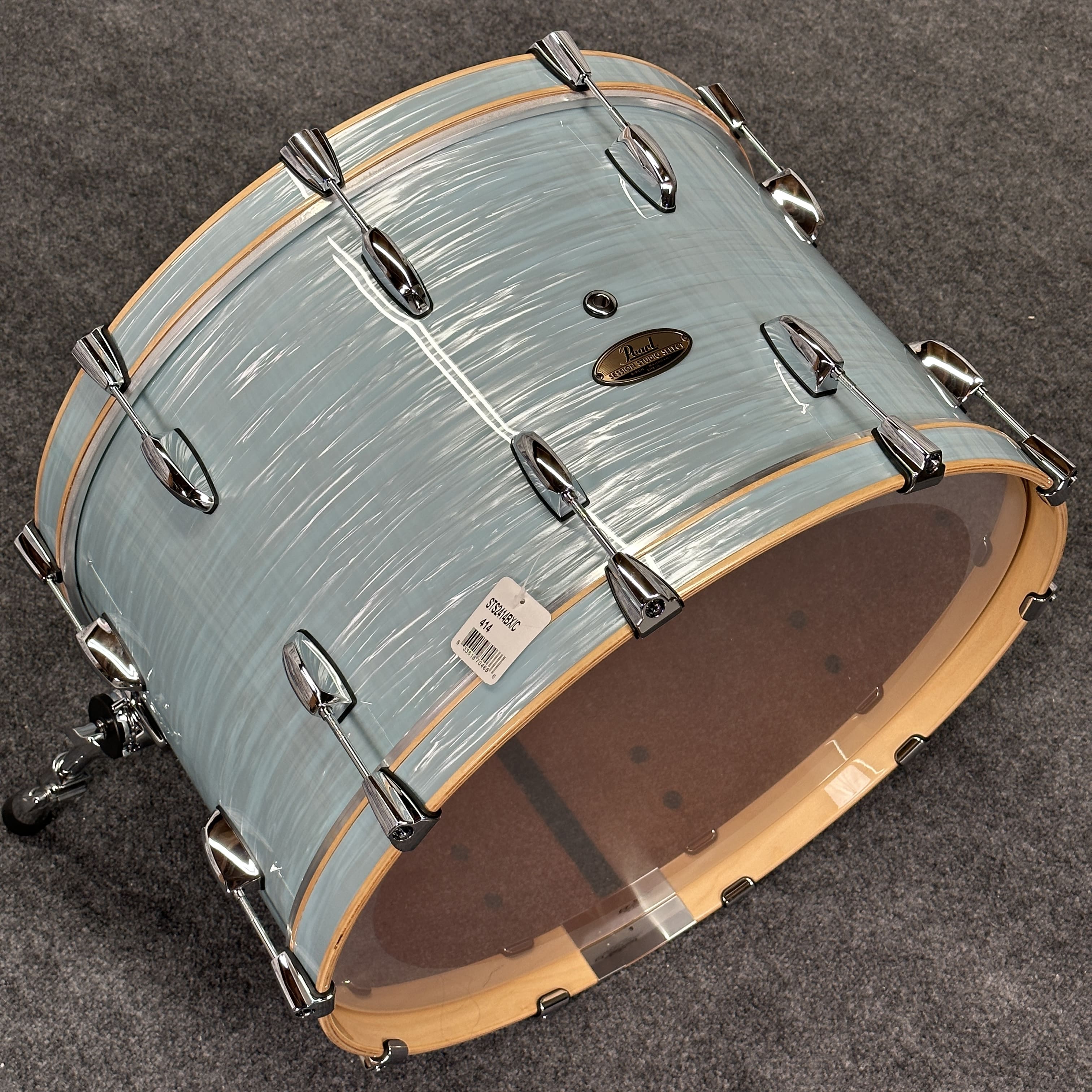 Used Pearl Session Studio Select Bass Drum 24x14 Ice Blue Oyster