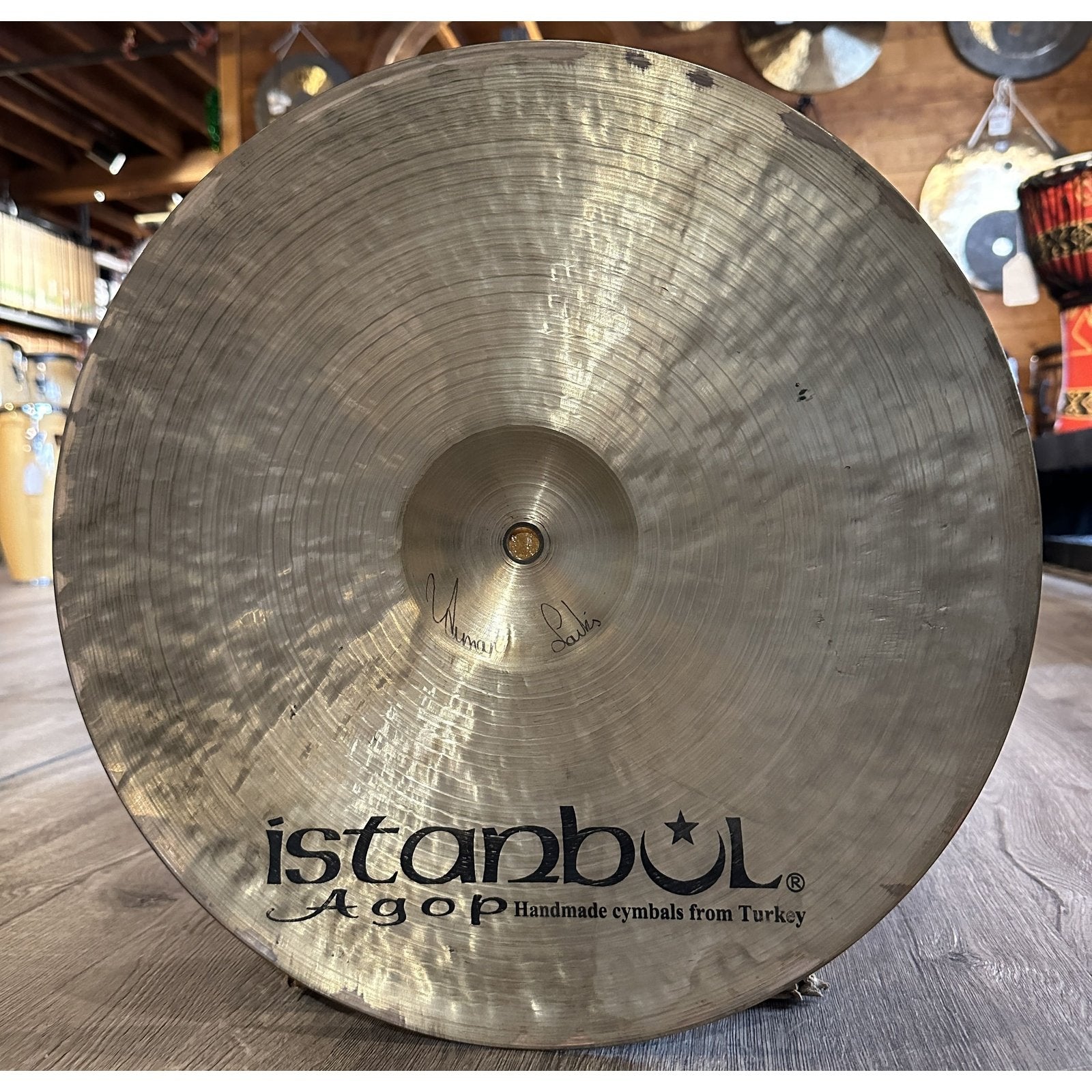 Used Istanbul Agop Traditional Medium Hi Hat Cymbals 15"