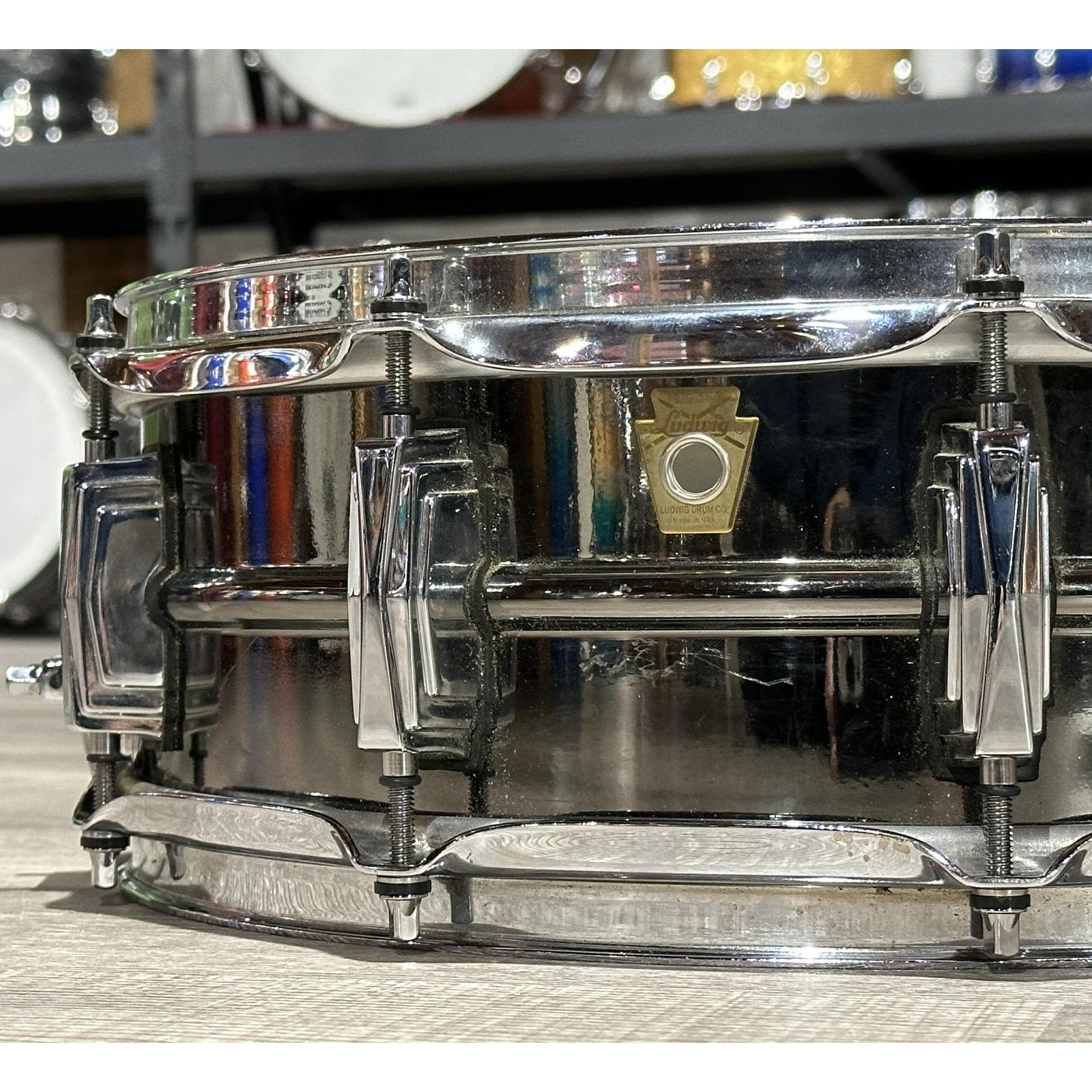 Used Ludwig Black Beauty Snare Drum 14x5