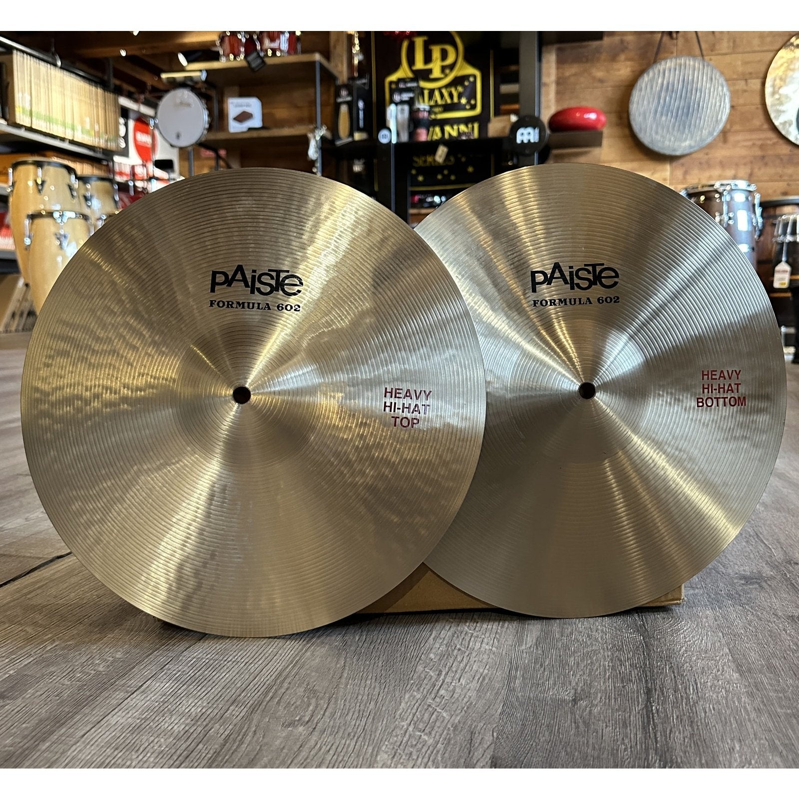 Used Paiste Formula 602 Heavy Hi Hat Cymbals 14"