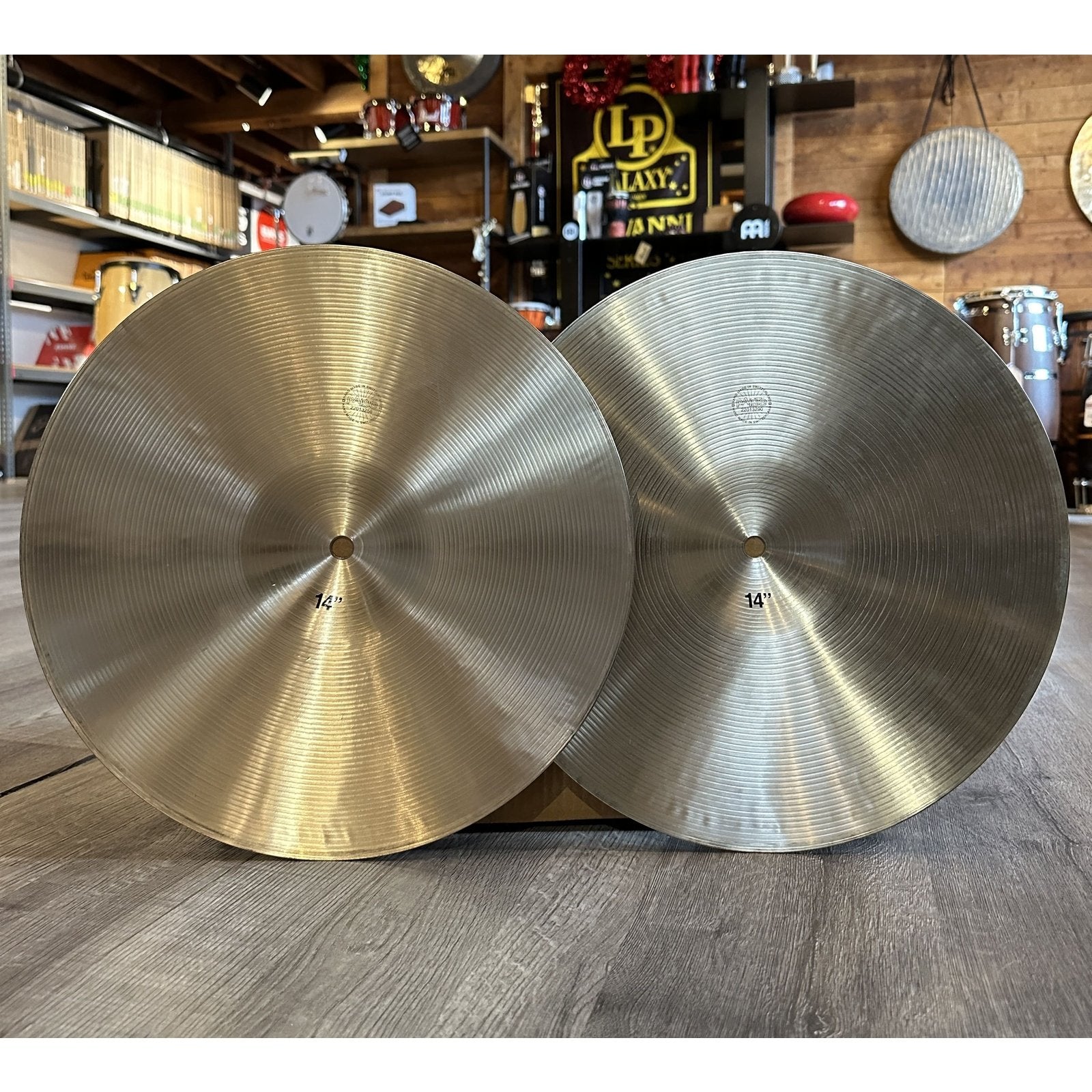 Used Paiste Formula 602 Heavy Hi Hat Cymbals 14"