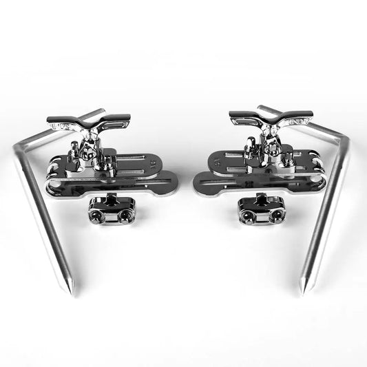 Used INDe Drum Labs US2XL10 Ultralight Spurs 10" w/BR2XL Brackets - Drum Center Of Portsmouth