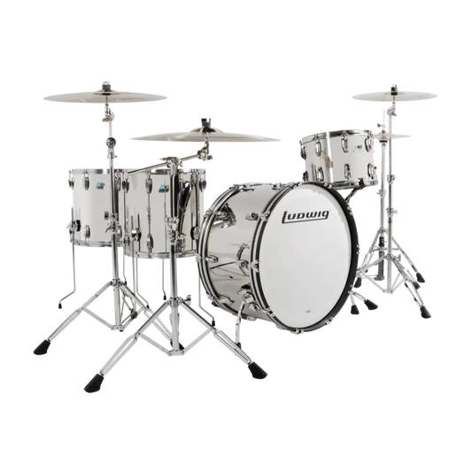 Ludwig Stainless Steel 4pc Zep Drum Set - Drum Center Of Portsmouth