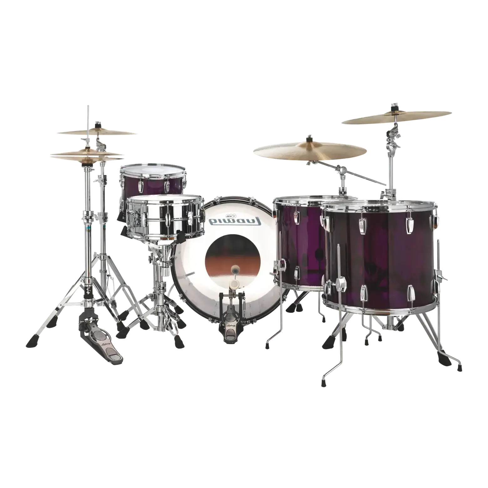 Ludwig Vistalite 5pc Zep Drum Set Purple - Drum Center Of Portsmouth