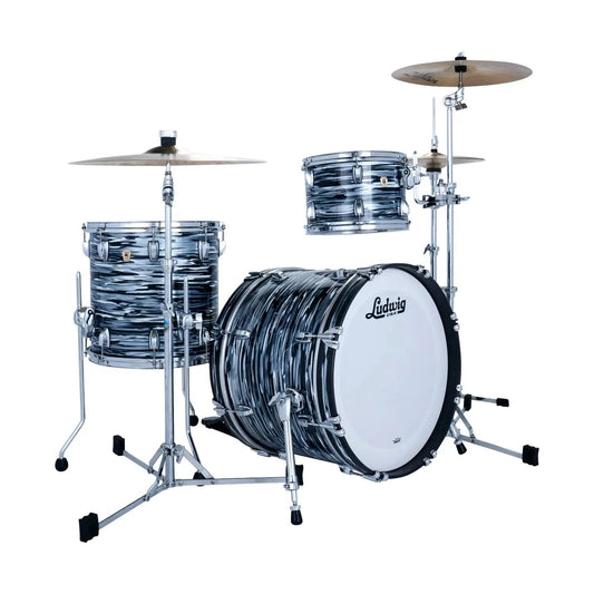 Ludwig Classic Maple 3pc Downbeat Drum Set '70s Black Oyster - Drum Center Of Portsmouth