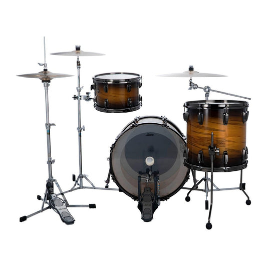 Ludwig Classic Maple Exotic Select 3pc Downbeat Drum Set Black Gold Burst - Drum Center Of Portsmouth