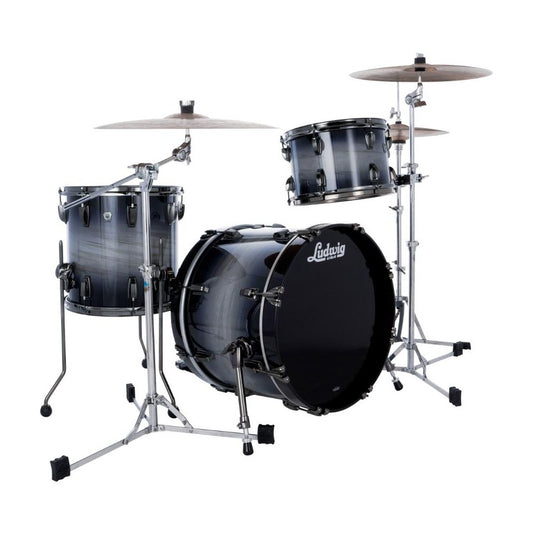 Ludwig Classic Maple Exotic Select 3pc Downbeat Drum Set Nocturne Burst - Drum Center Of Portsmouth