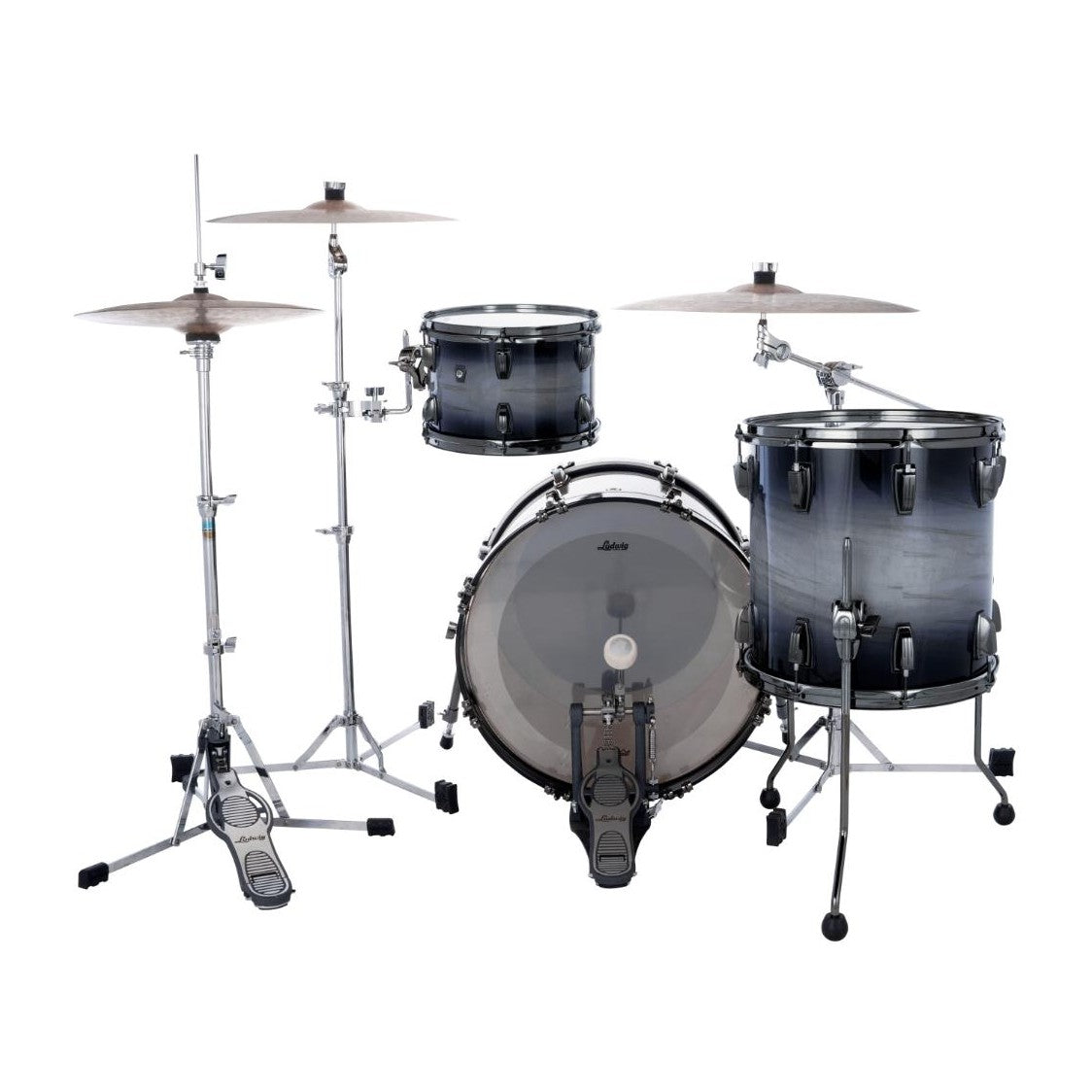Ludwig Classic Maple Exotic Select 3pc Downbeat Drum Set Nocturne Burst - Drum Center Of Portsmouth