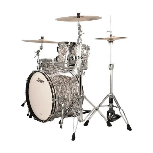 Ludwig Classic Maple 3pc Fab Drum Set White Abalone - Drum Center Of Portsmouth