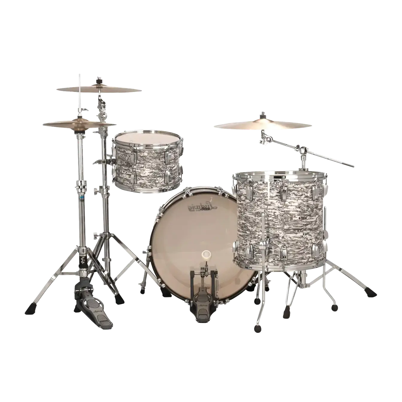 Ludwig Classic Maple 3pc Fab Drum Set White Abalone - Drum Center Of Portsmouth