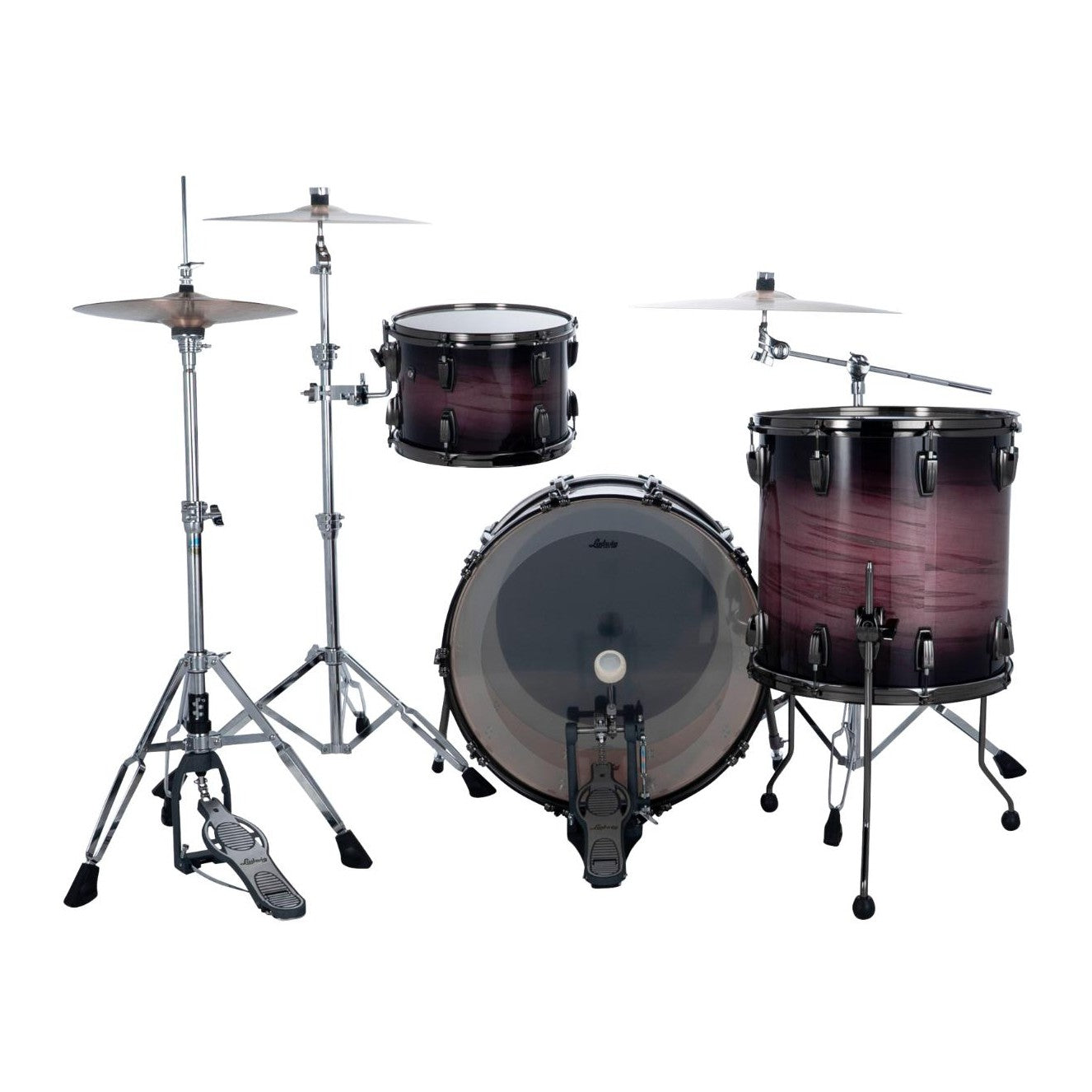 Ludwig Classic Maple Exotic Select 3pc Fab Drum Set Amethyst Burst - Drum Center Of Portsmouth