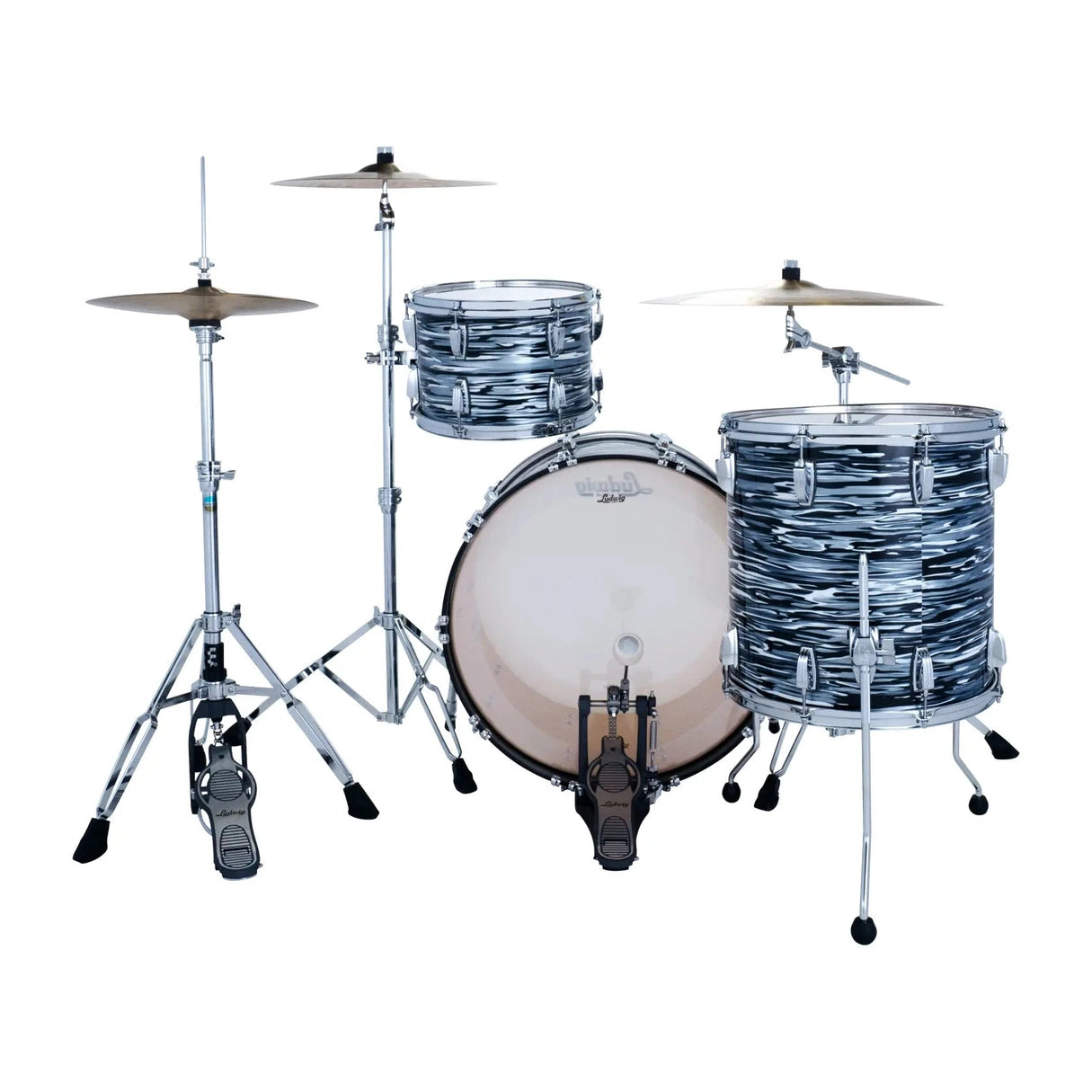 Ludwig Classic Maple 3pc Pro Beat Drum Set '70s Black Oyster - Drum Center Of Portsmouth