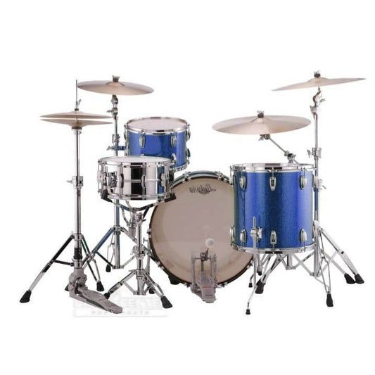 Ludwig Classic Maple 3pc Pro Beat Drum Set Blue Sparkle - Drum Center Of Portsmouth