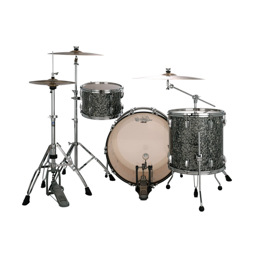 Ludwig Classic Maple 3pc Pro Beat Drum Set Limited Edition Black Pearl - Drum Center Of Portsmouth