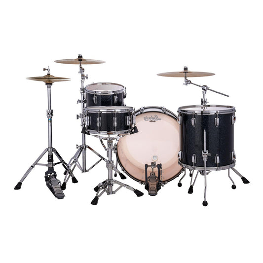 Ludwig Classic Maple 3pc Pro Beat Drum Set Hybrid Black Sparkle - Drum Center Of Portsmouth