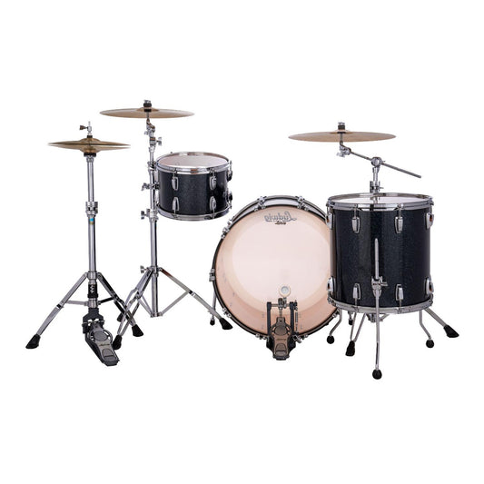 Ludwig Classic Maple 3pc Pro Beat Drum Set Hybrid Black Sparkle - Drum Center Of Portsmouth