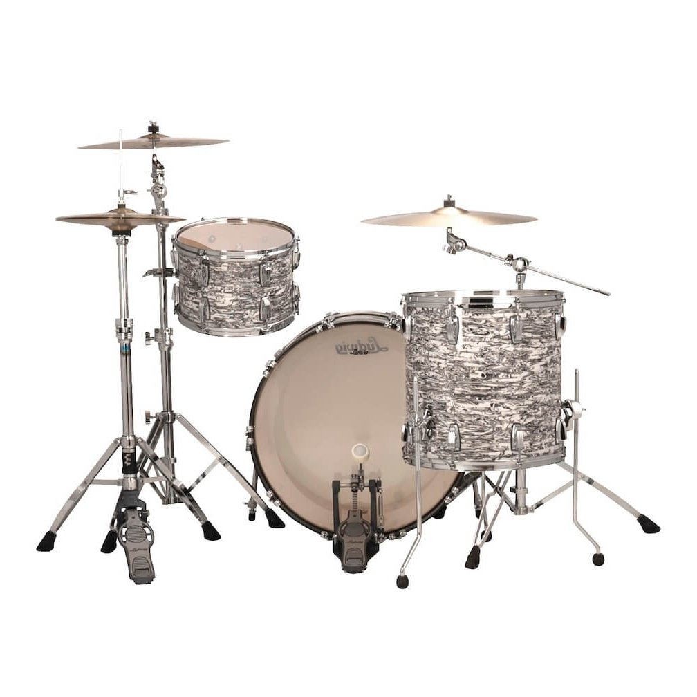 Ludwig Classic Maple 3pc Pro Beat Drum Set White Abalone - Drum Center Of Portsmouth