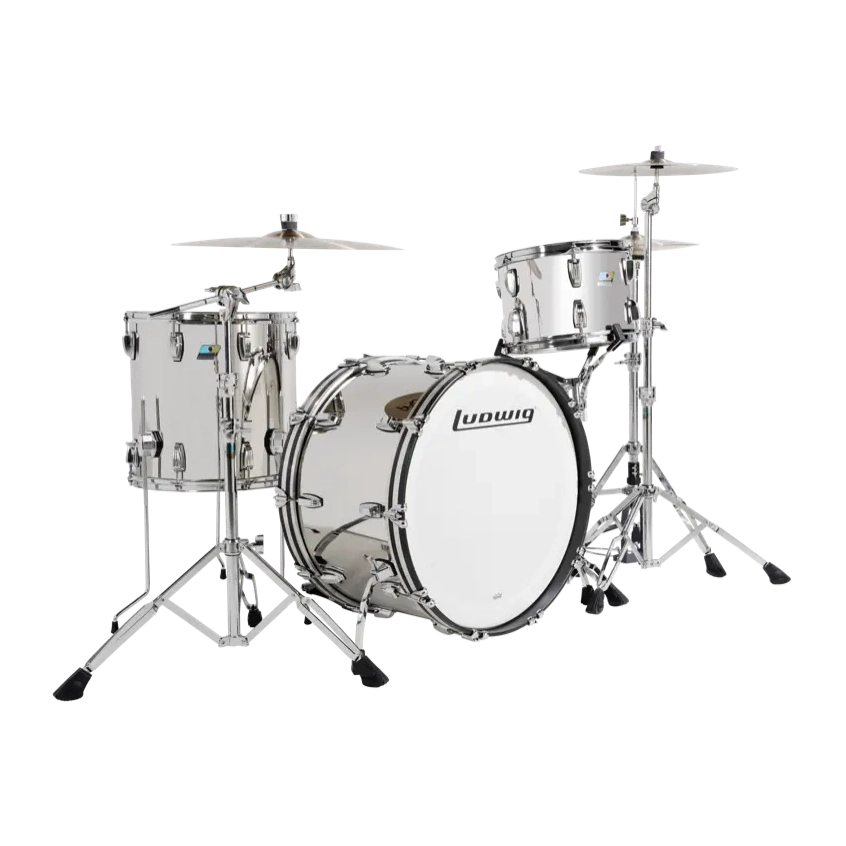Ludwig Stainless Steel 3pc Pro Beat Drum Set - Drum Center Of Portsmouth