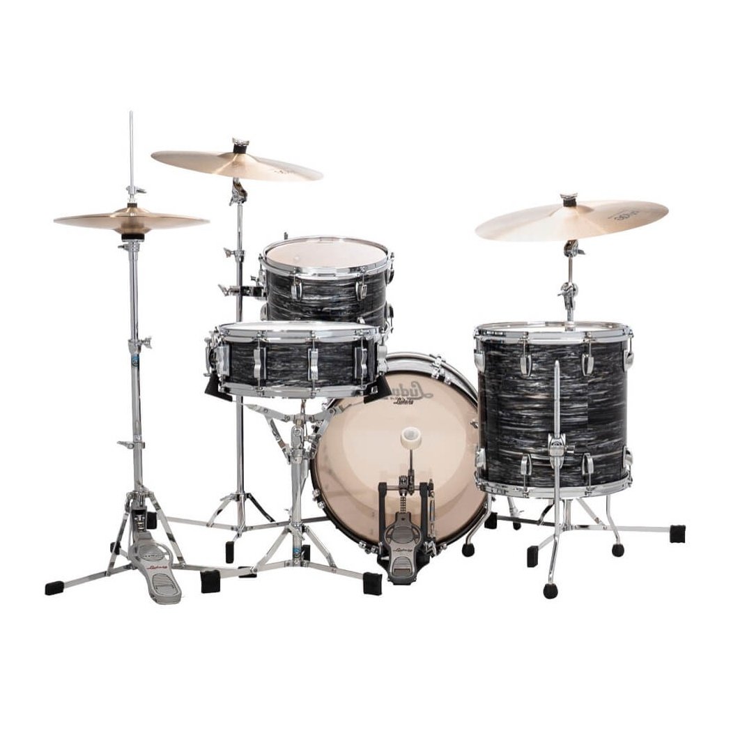 Ludwig Classic Maple 3pc Jazz Drum Set Vintage Black Oyster