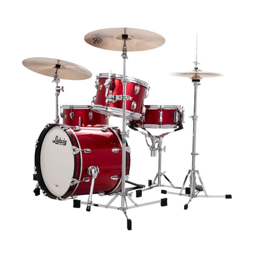 Ludwig Classic Maple Jazzette 3-Piece Shell Pack - Red Sparkle
