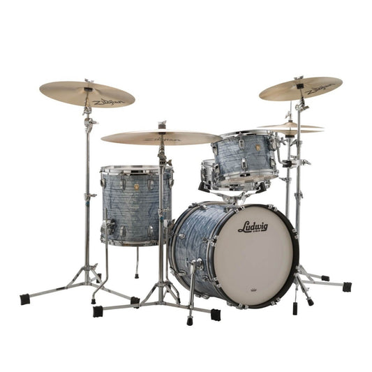 Ludwig Classic Maple 3pc Jazz Drum Set Sky Blue Pearl