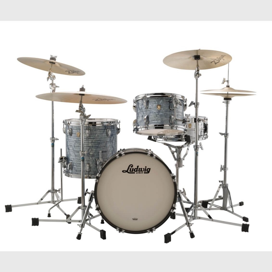 Ludwig Classic Maple 3pc Jazz Drum Set Sky Blue Pearl