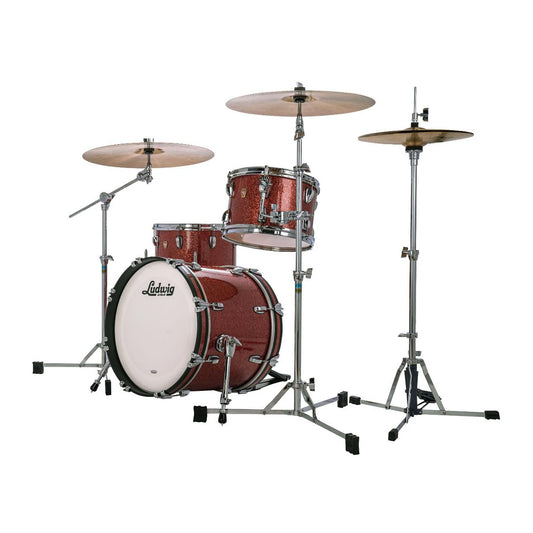 Ludwig Classic Maple 3pc Jazz Drum Set Hybrid Copper Sparkle - Drum Center Of Portsmouth
