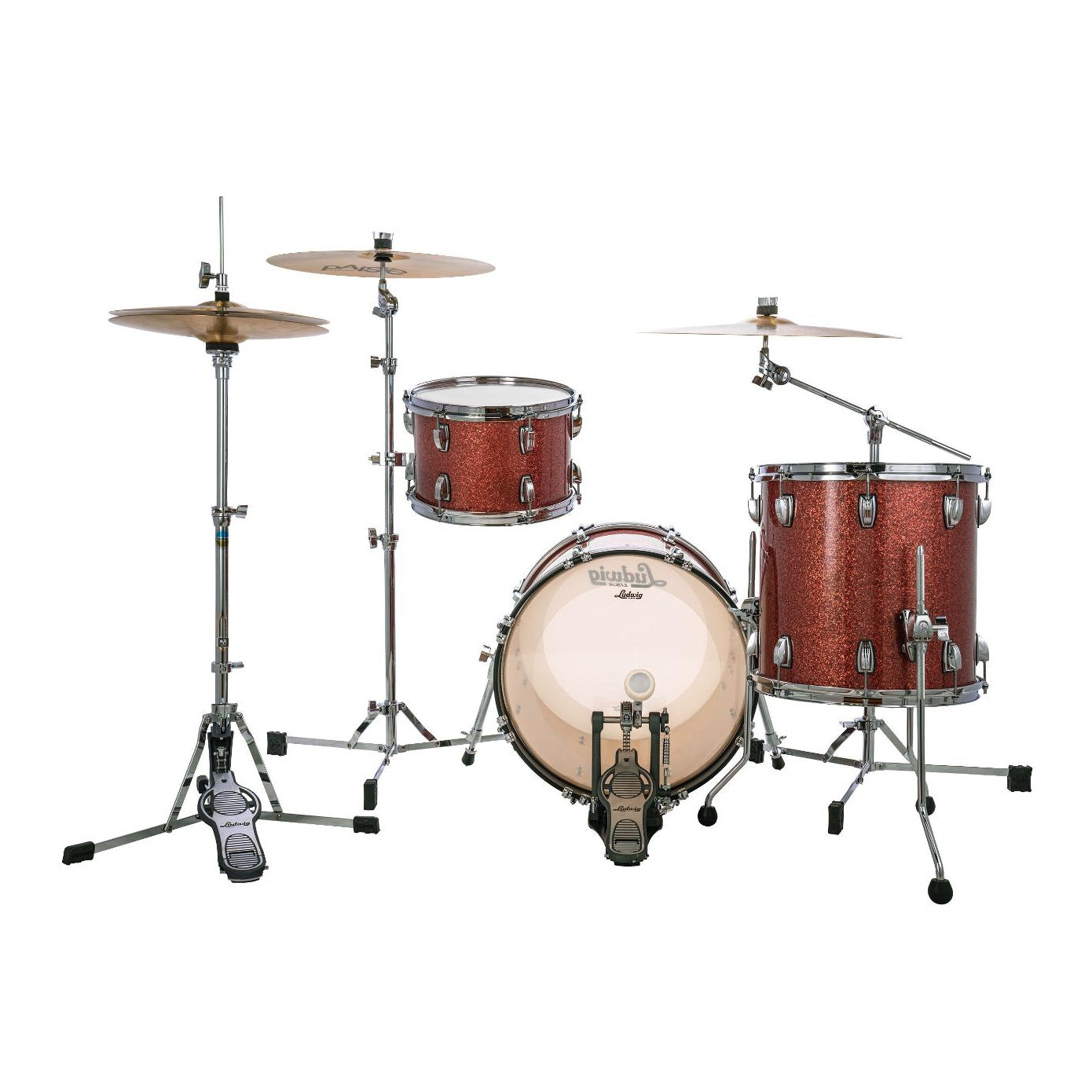 Ludwig Classic Maple 3pc Jazz Drum Set Hybrid Copper Sparkle - Drum Center Of Portsmouth