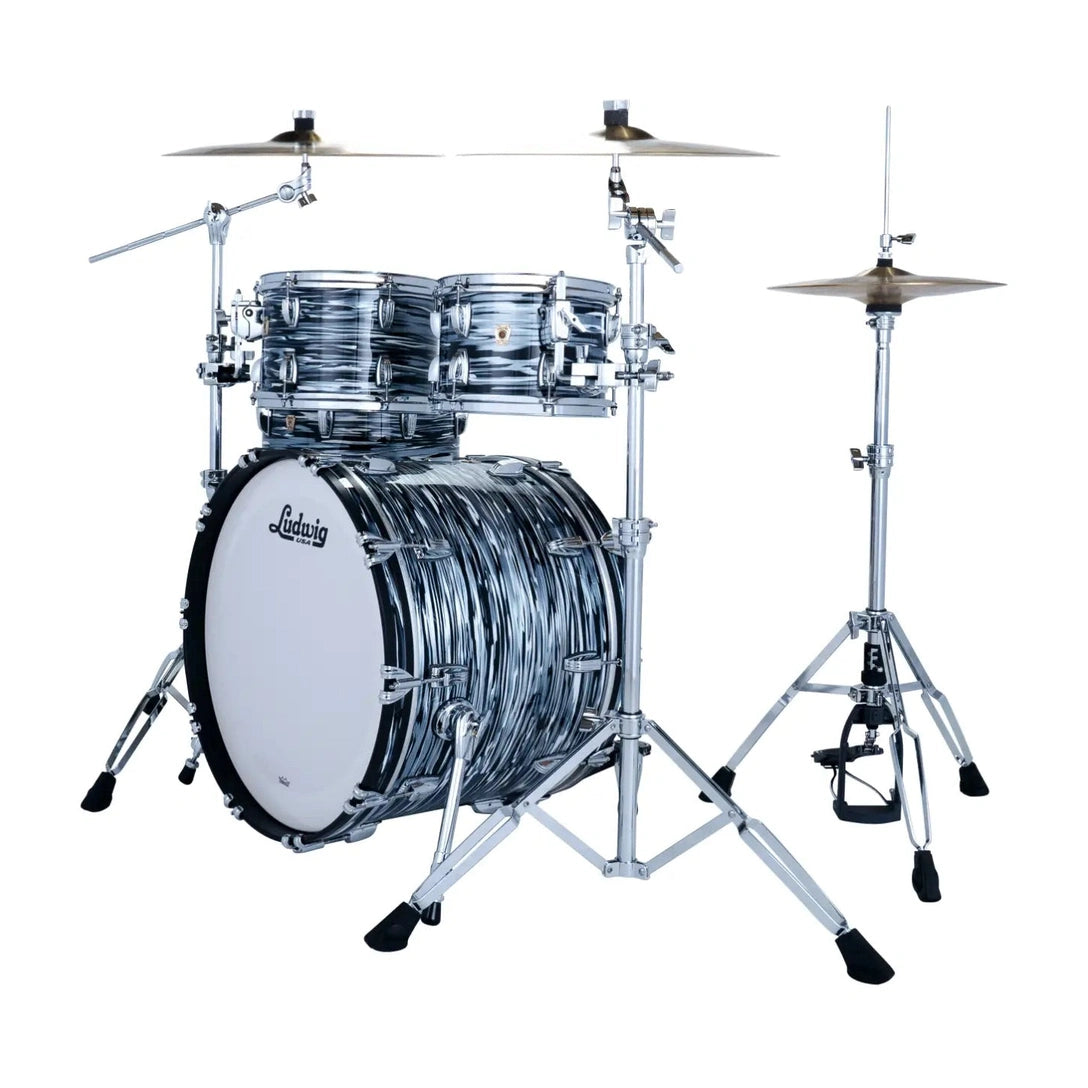 Ludwig Classic Maple 4pc Studio Drum Set '70s Black Oyster - Drum Center Of Portsmouth