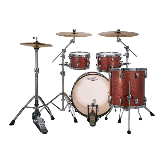 Ludwig Classic Maple 4pc Studio Drum Set Hybrid Copper Sparkle - Drum Center Of Portsmouth