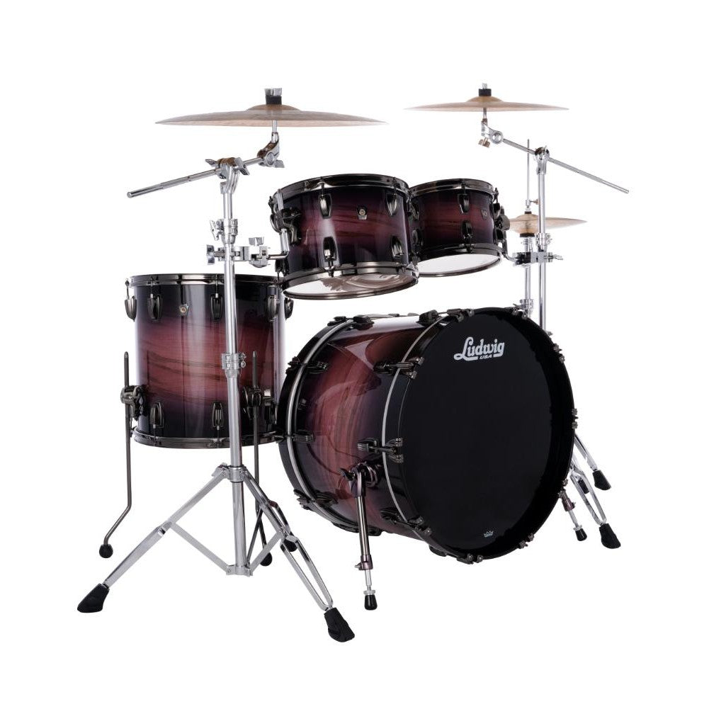 Ludwig Classic Maple Exotic Select 4pc Studio Drum Set Amethyst Burst - Drum Center Of Portsmouth