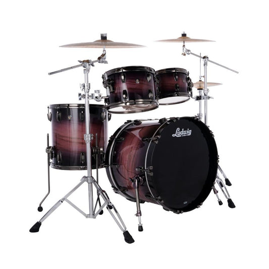 Ludwig Classic Maple Exotic Select 4pc Studio Drum Set Amethyst Burst - Drum Center Of Portsmouth