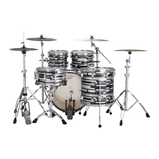 Ludwig Classic Maple Mod Drum Set  Digital Black Sparkle 22/10/12/16 - Drum Center Of Portsmouth