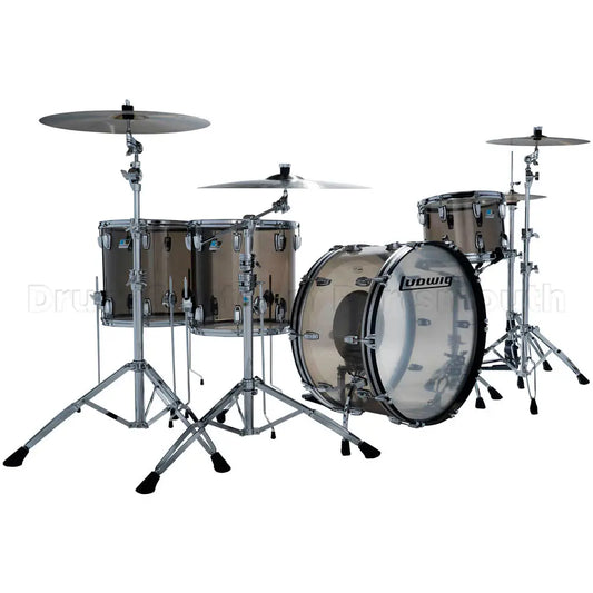 Ludwig Vistalite 4pc Zep Drum Set Bronze - Drum Center Of Portsmouth