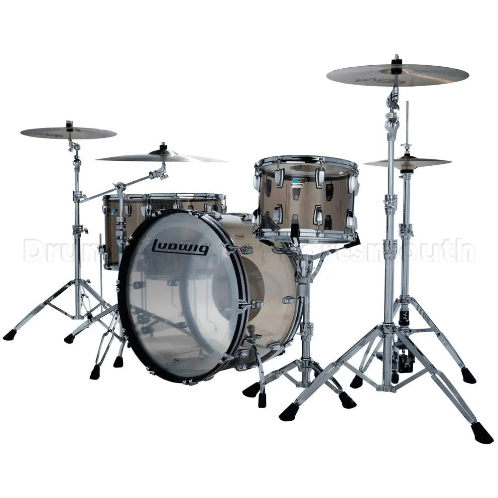 Ludwig Vistalite 4pc Zep Drum Set Bronze - Drum Center Of Portsmouth