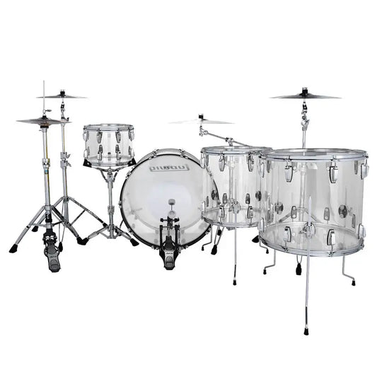 Ludwig Vistalite 4pc Zep Drum Set Clear - Drum Center Of Portsmouth
