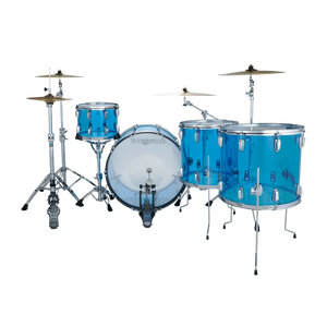 Ludwig Vistalite 4pc Zep Drum Set Blue