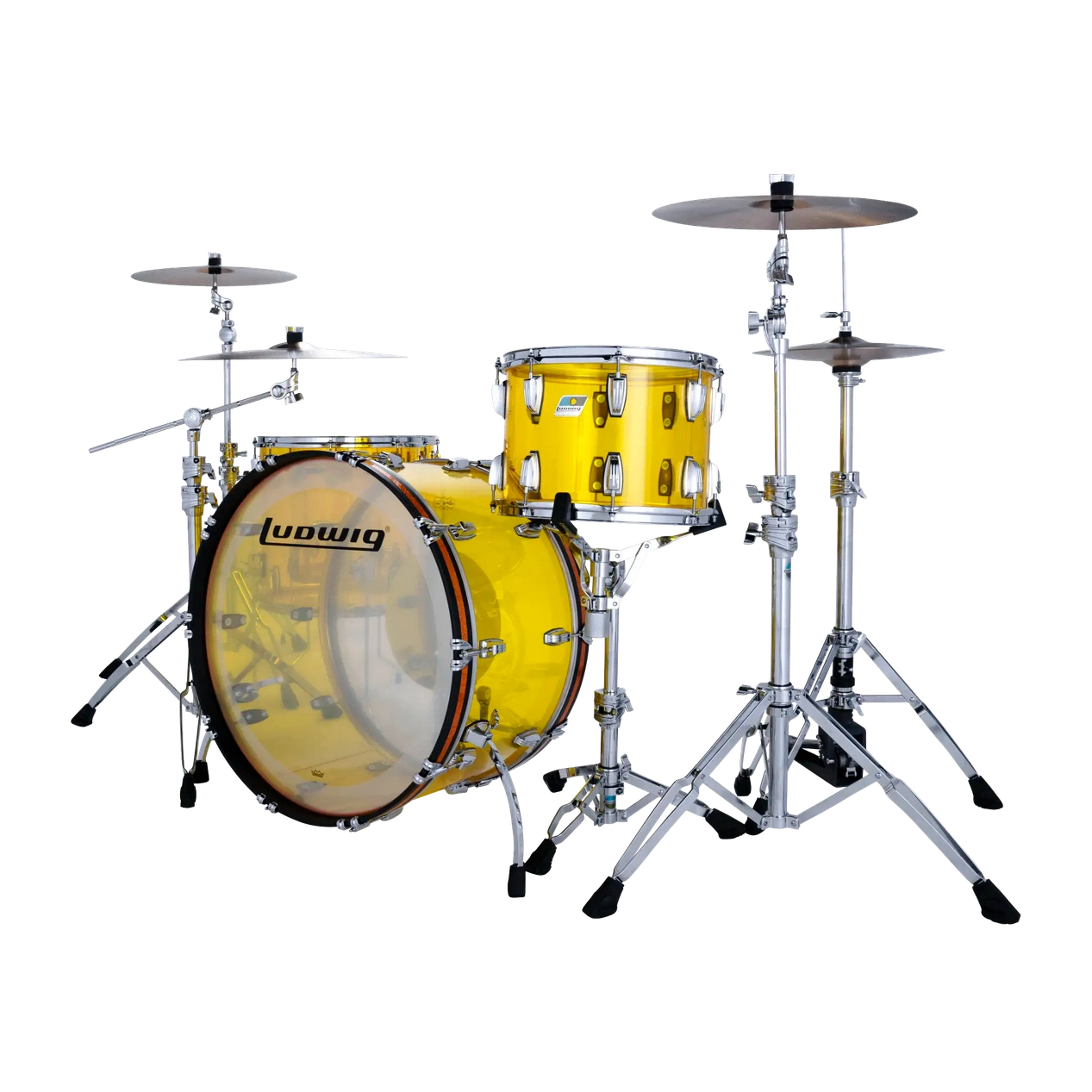 Ludwig Vistalite 4pc Zep Drum Set Yellow - Drum Center Of Portsmouth