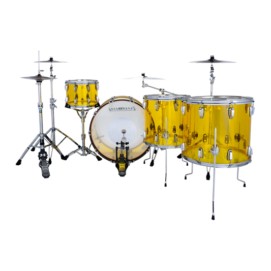 Ludwig Vistalite 4pc Zep Drum Set Yellow - Drum Center Of Portsmouth
